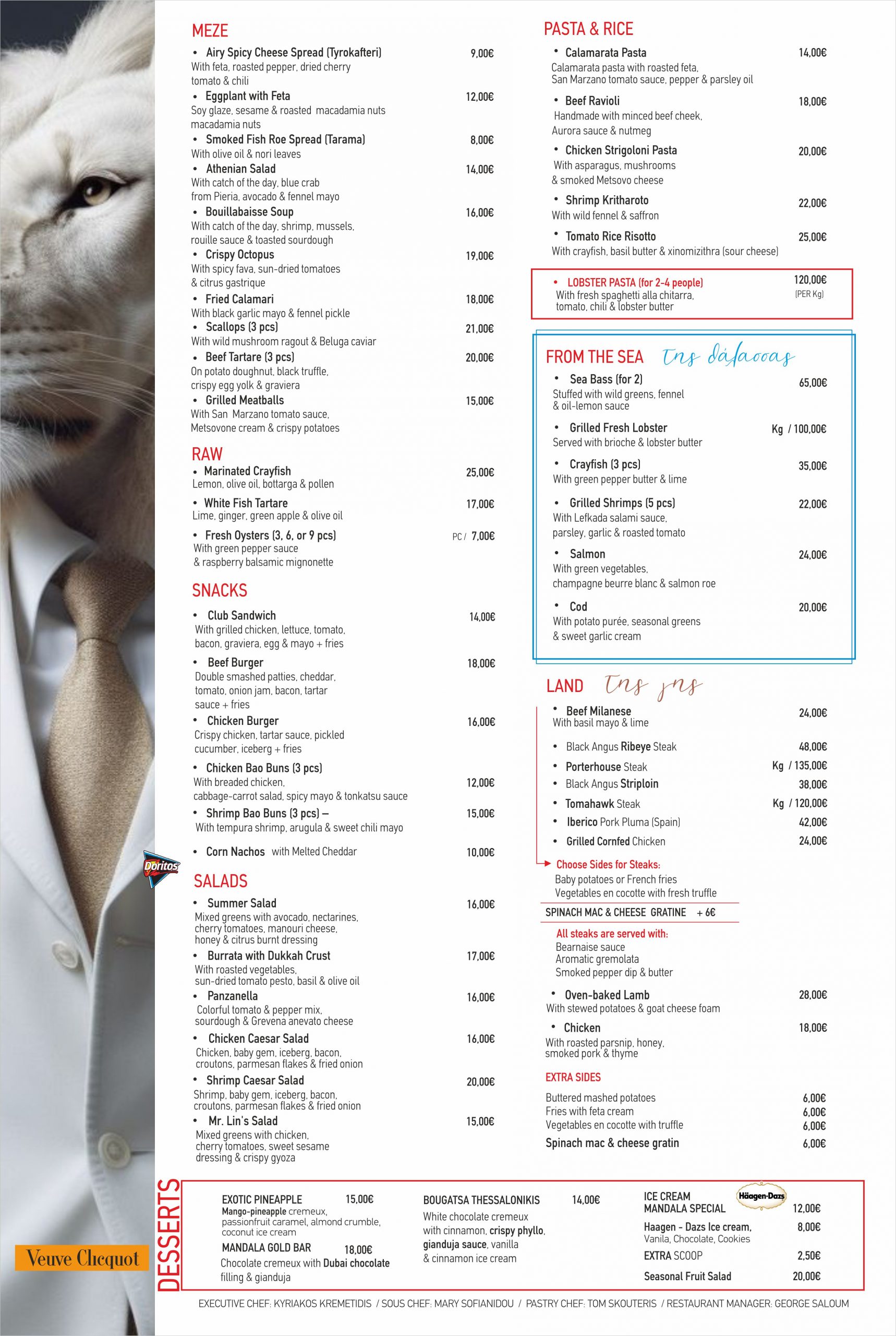 food MENU 2025 ENG